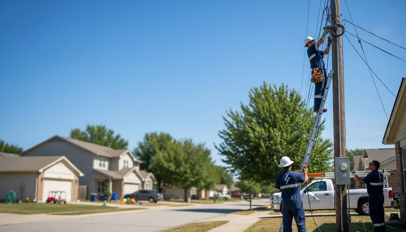 Residential electrician providing installation services in Schertz, TX